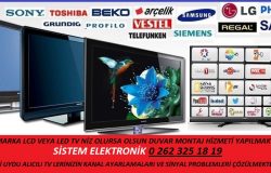 Kocaeli LCD ve LED Tv Duvar Montaj Hizmeti